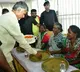 Chandrababu serves lunch to people in his birthday celebrations