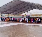 Tirumala witnessed hailstorm