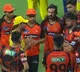 MS Dhoni surrounded by bunch of SRH youngsters in Chepauk