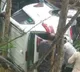 Car slips into road side gorge at Tirumala ghat road