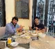 Devi Sri Prasad takes breakfast at Megastar Chiranjeevi residence
