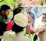 After Sharmila, her mother Vijayamma too slaps cop