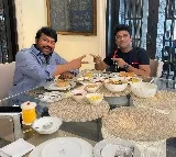 Chiranjeevi hosts devisri prasad for breakfast
