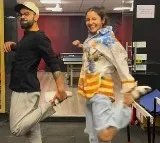 virat kohli and anushka sharma dancing on a punjabi song