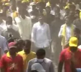 Lokesh Padayatra enters Mantralayam Constituency