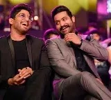 NTR Jr visits Allu Arjun on 'Pushpa 2' set in Hyderabad
