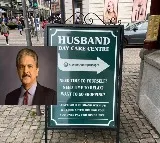 anand mahindra shares a board photo of denmark cafe for advertising itself as husband day care centre