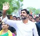 Lokesh continued his Padayatra when it was raining