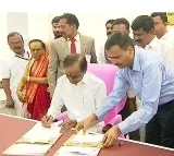 CM KCR inaugarates new secratariet
