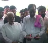 Delhi BRS Bhavan inaugurated by KCR