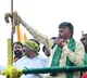 Chadrababu visits damaged fields in Eluru district