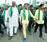Chandrababu Naidu undertakes padyatra, seeks justice for farmers