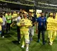 MS Dhoni CSK thank Chennai programme Sunil Gavaskar takes autograph