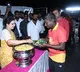 Nara Bhuvaneswari met Lokesh team volunteers in camp site