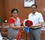  రాష్ట్ర ప్రభుత్వ ప్రధాన కార్యదర్శి శాంతి కుమారిని సచివాలయంలో మర్యాద పూర్వకంగా కలిసిన ఆర్.ఏం. డోబ్రియాల్