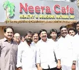ap minister jogi ramesh visits neera cafe at necklace road in hyderabad