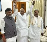 Jubilant supporters celebrate Siddaramaiah's victory ahead of official announcement
