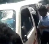 Chandrababu questions attack on media vehicle
