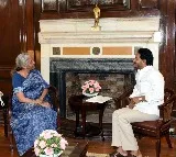 CM Jagan met union finance minister Nirmala Sitharaman
