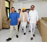 KCR welcomes Kejriwal and Bhagwant Mann