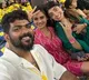 Vignesh Shivan gets clicked with Sakshi Dhoni, Raviba Jadeja while cheering for Chennai Super Kings