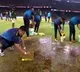 Fans troll BCCI as groundsmen use sponge to dry pitch