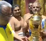 Special offerings to IPL Trophy won by CSK