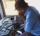 Tamil Nadu State Transport driver kisses steering wheel and hugs bus