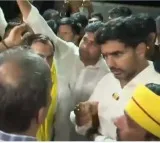 Man thrown egg on Nara Lokesh