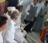 Rajastan CM Ashok Gehlot gets angry and throws Mike