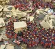 People steal beer bottles after truck overturns in Andhra