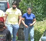 Sakshi Malik, Bajrang Punia at Minister Anurag Thakur's residence for talks