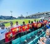 Yuvagalam flags spotted in The Oval stadium which hosting WTC Final between India and Australia