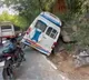 Tempo hits hill rock on Tirumala ghat road