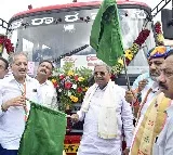 Free bus travel scheme launched, women in Karnataka celebrate