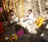 Pawan Kalyan laid foundation for Janasena party office building in Mangalagiri