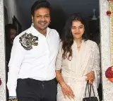 Manchu Manoj and Bhooma Mounika couple to promote Adipurush