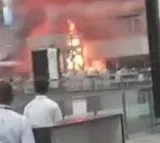 Fire accident in Kolkata airport
