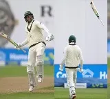 usman khawaja throws his bat air celebrate his 1st test century vs england