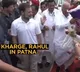 Nitish Kumar welcomes Rahul Gandhi at airport