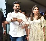 Upasana and Ram Charan spotted at Apollo hospital with their new born child