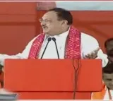 JP Nadda attends BJP Nav Sankalp Sabha in Nagar Kurnool