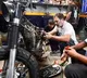 Rahul Gandhi turns as bike mechanic