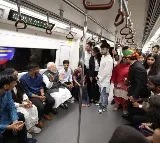 PM Modi takes metro on his way to DU, interacts with youngsters