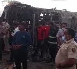 26 perish in sleep as bus catches fire on Nagpur-Mumbai expressway; President, PM mourn deaths