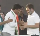 Rahul Gandhi arrives Khammam and invites Ponguleti into Congress party