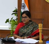 ప్రభుత్వ ప్రధాన కార్యదర్శి శ్రీమతి శాంతికుమారి ఐఏఎస్ లు ఇవాళ జిల్లా కలెక్టర్లతో వీడియో కాన్ఫరెన్స్ నిర్వహించారు.