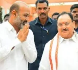 JP Nadda praises Bandi Sanjay for his work as president