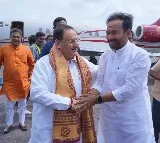 JP Nadda presiding key BJP meet in Hyderabad
