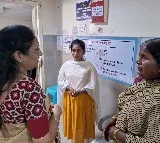 Vasireddy Padma visits Nandigama acid attack victims